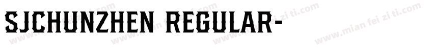 SJchunzhen Regular字体转换